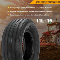 11Lx15 Farm Tractor Rib Implement Tubeless Tires 12PR 2Pcs / 4Pcs