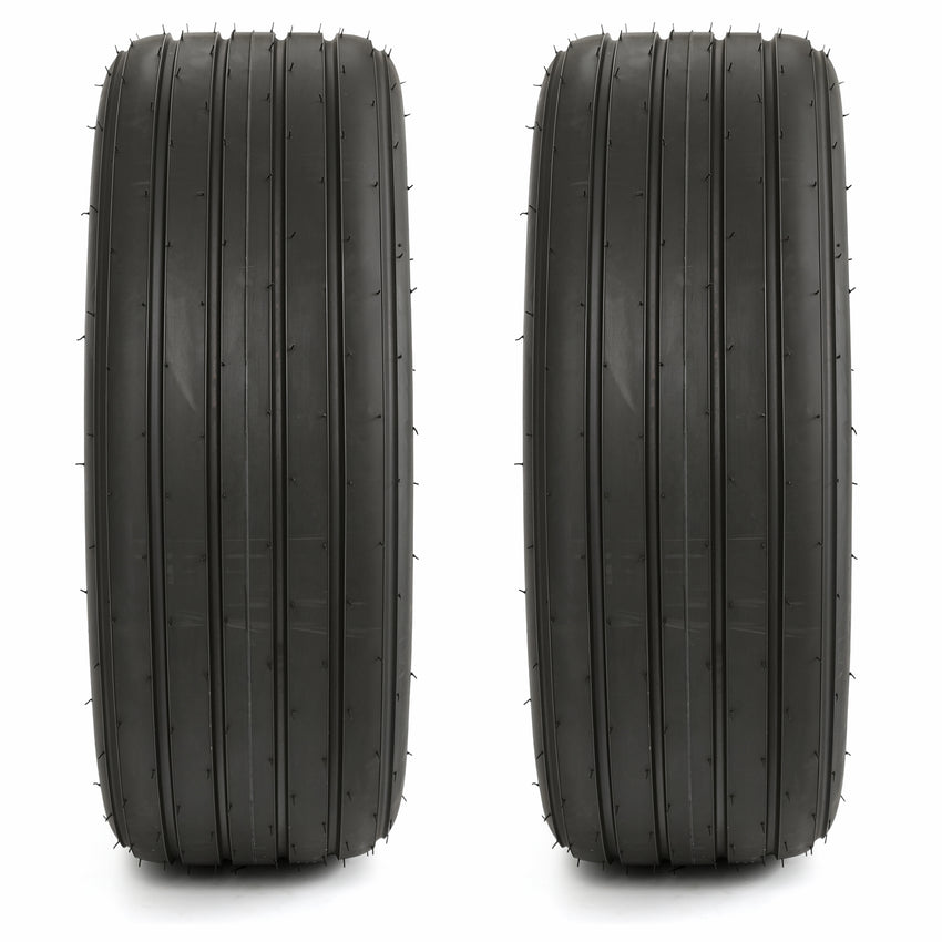 2-Pack 11Lx15 Farm Implement Tubeless Tires 12-Ply Rated Heavy-Duty I-1 Ribbed Equipment Replacement