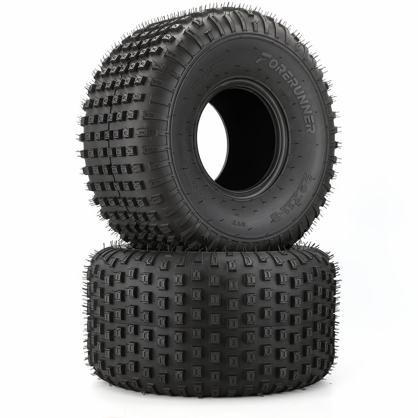 2-Pack 22x11-8 ATV / UTV All-Terrain Tires 6-Ply Rated