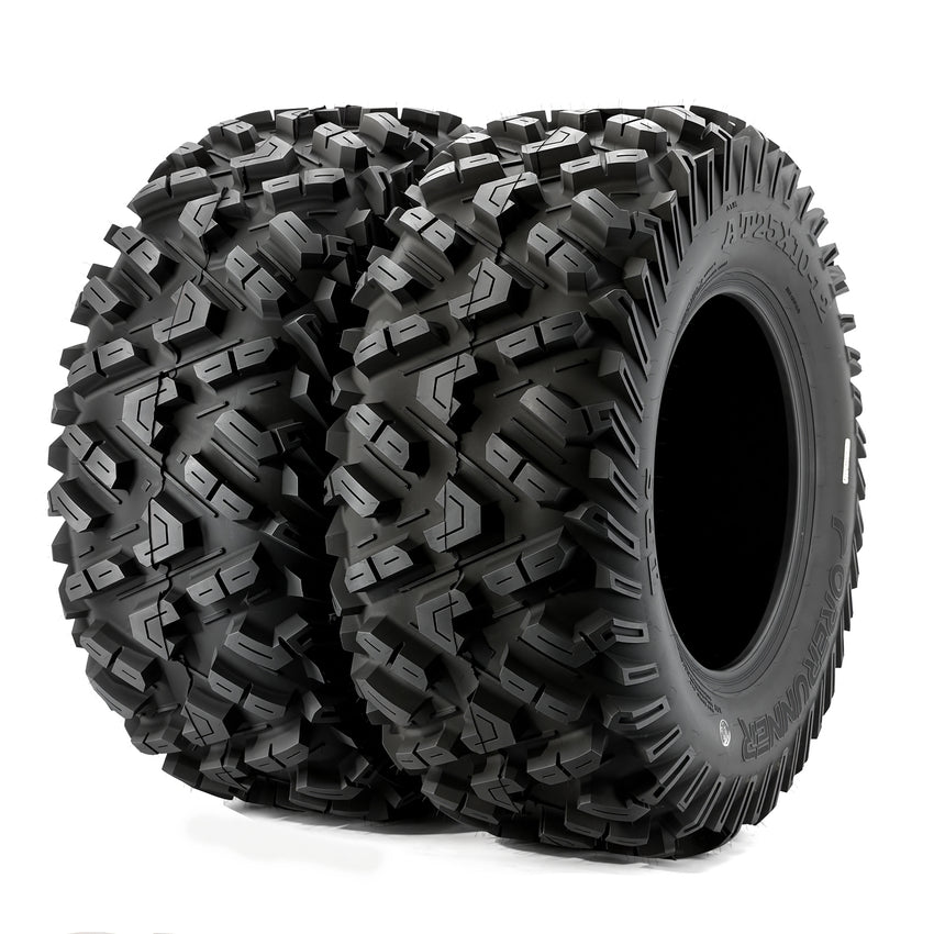 2-Pack 25x10-12 ATV/UTV All-Terrain Tires 6-Ply Rated