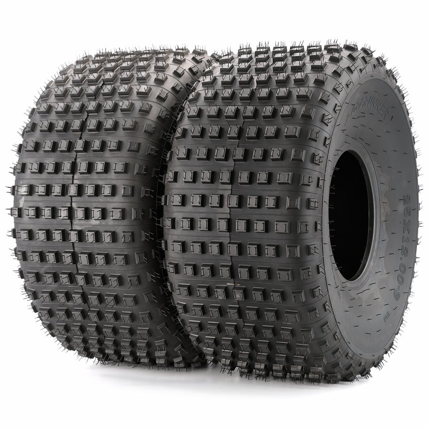 2-Pack 25x12-9 ATV / UTV ATV/UTV All-Terrain Tires 4-Ply Rated