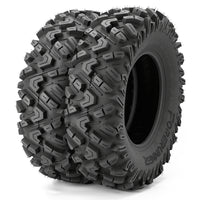 25x8-12 & 25x10-12 ATV/UTV All-Terrain Tires 6-Ply Rated Staggered Front & Rear Off-Road Tire Set