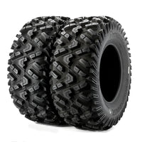 25x8-12 & 25x10-12 ATV/UTV All-Terrain Tires 6-Ply Rated Staggered Front & Rear Off-Road Tire Set