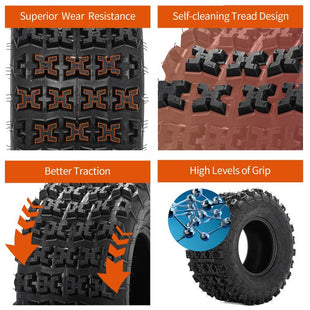 21X7-10 22x11-10 ATV / UTV Sport Tires 6PR 2Pcs / 4Pcs
