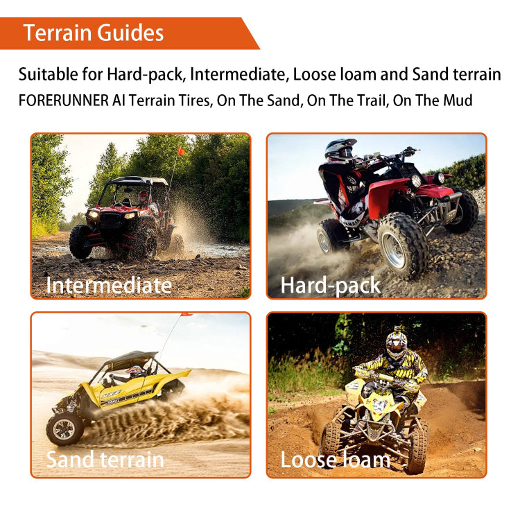 25x8-12 25x10-12 ATV / UTV All-Terrain Tires 6PR 2Pcs / 4Pcs
