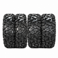 25x8-12 & 25x10-12 ATV / UTV Tires 6-Ply Rated KNIGHT Pattern Smooth Ride All-Terrain Off-Road Tire Set