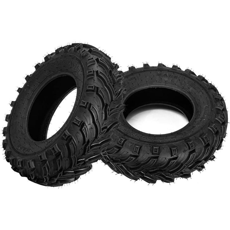 25x8-12 & 25x10-12 ATV / UTV Tires 6-Ply Rated MARS-B Pattern High-Grip Self-Cleaning Mud & Trail Tire Set