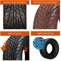 25x8-12 & 25x10-12 CORT 6-Ply ATV/UTV Tires Hard-Pack Gravel & Light Off-Road