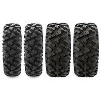 25x8-12 & 25x10-12 ATV/UTV All-Terrain Tires 6-Ply Rated Staggered Front & Rear Off-Road Tire Set