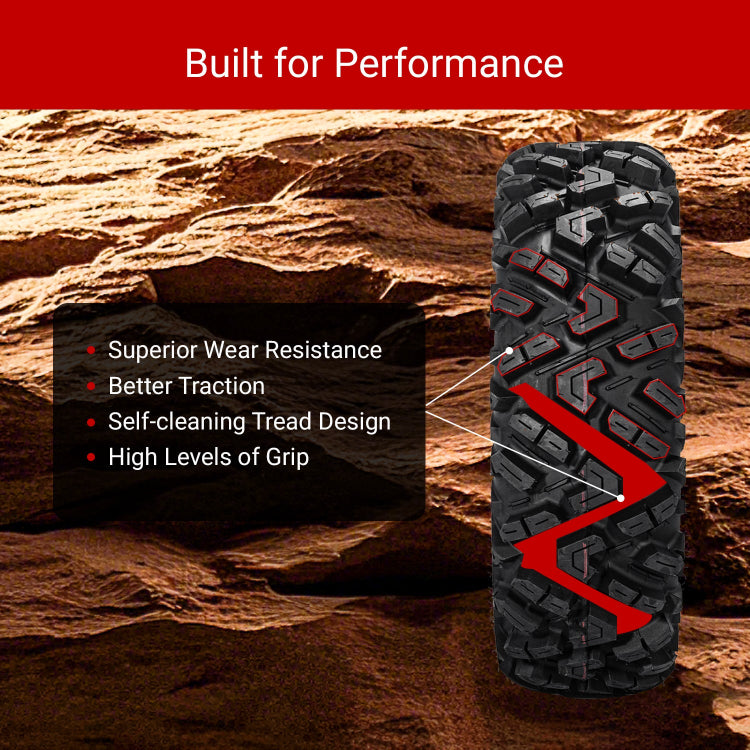 25x8-12 ATV / UTV All-Terrain Tires 6PR 2Pcs / 4Pcs