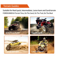 26x9-12 & 26x11-12 6-Ply KNIGHT All-Terrain ATV/UTV Tires Trail Dirt & Gravel