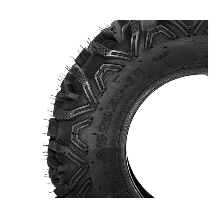 26x9-12 & 26x11-12 6-Ply KNIGHT All-Terrain ATV/UTV Tires Trail Dirt & Gravel