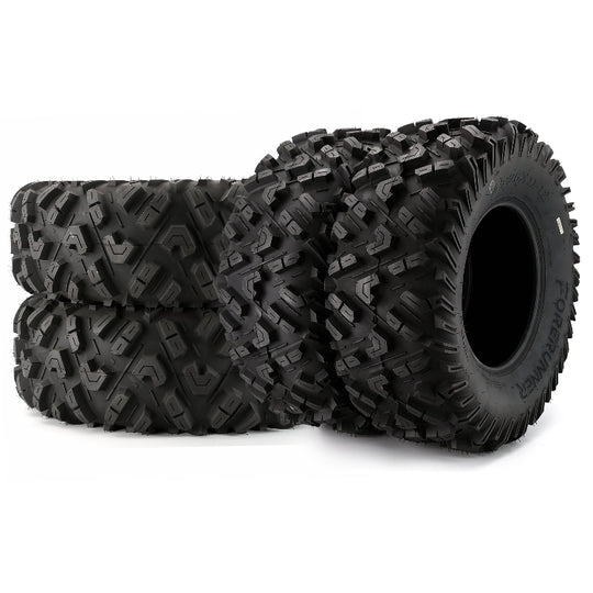 26x9-12 & 26x11-12 All-Terrain ATV/UTV Tires 6-Ply Rated Staggered Front & Rear Off-Road Tire Set