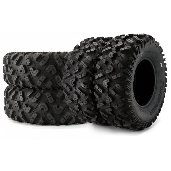 26x9-12 & 26x11-12 All-Terrain ATV/UTV Tires 6-Ply Rated Staggered Front & Rear Off-Road Tire Set