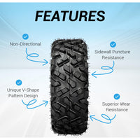 26x9-14 & 26x11-14 ATLAS All-Terrain 6-Ply ATV/UTV Tires Loose Dirt Mud Uneven Trails