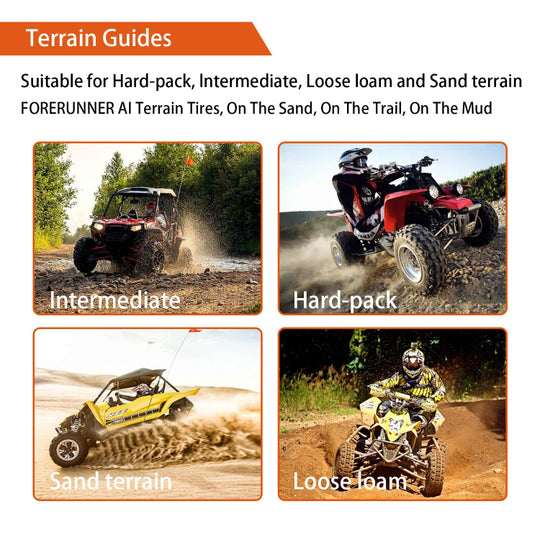 27X9-12 27X11-12 ATV / UTV All-Terrain Tires 6PR 2Pcs / 4Pcs