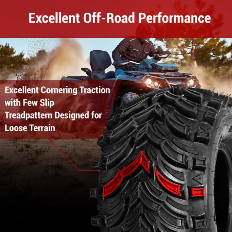 2pcs 24x11-10 Mars-B 6-Ply Directional All-Terrain ATV/UTV Tires