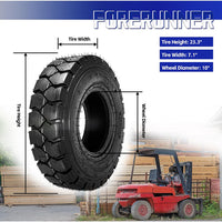 2pcs 6.5-10 QH201 12Ply Forklift Tires Industrial Tire with Inner Tube