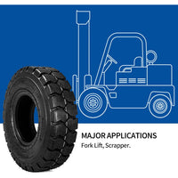 2pcs 6.5-10 QH201 12Ply Forklift Tires Industrial Tire with Inner Tube