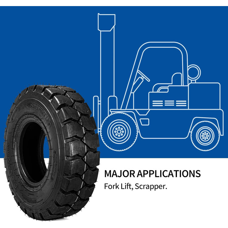 2pcs 6.5-10 QH201 12Ply Forklift Tires Industrial Tire with Inner Tube