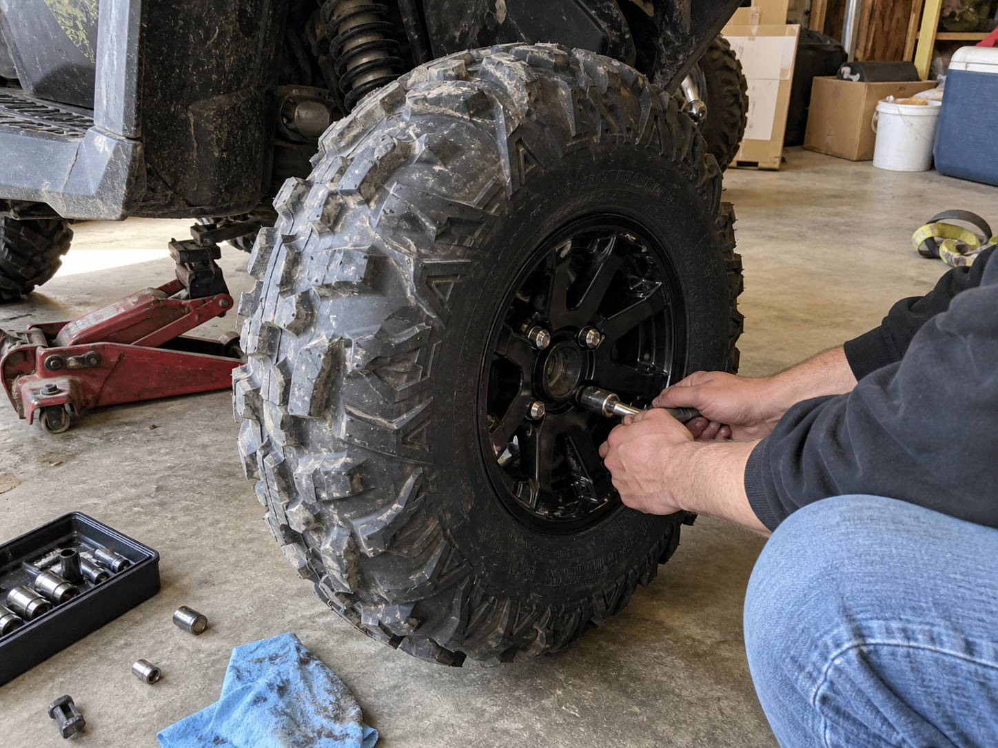 ATV tire installation