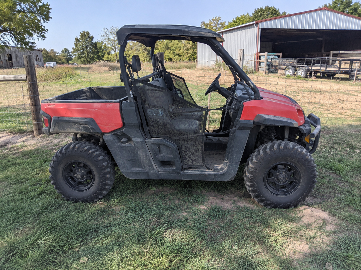 Customer UTV at a rural property